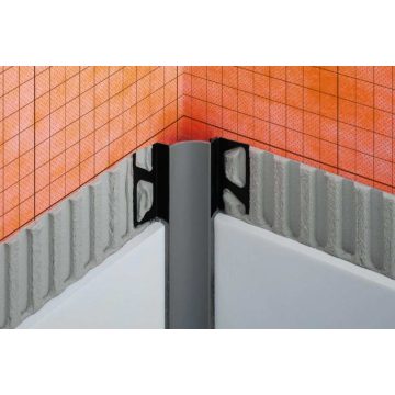   Csempe élvédő belső sarok | Schlüter DILEX-HKW U=7 mm; O=7 mm L=2500 mm