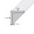 B13 Derékszög profil - alumínium, ezüst 2000x12x12x2 mm