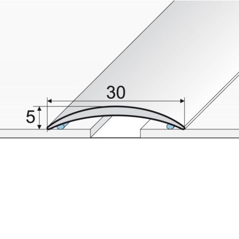 Burkolatváltó profil A03T - 30x5 mm - több színben és méretben