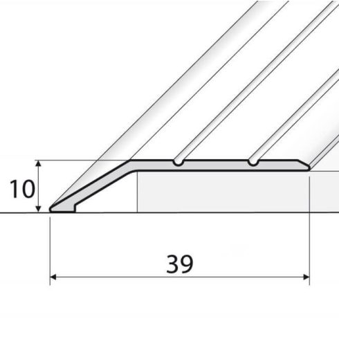 Burkolatváltó profil A11- 39x10 mm - többféle színben és méretben