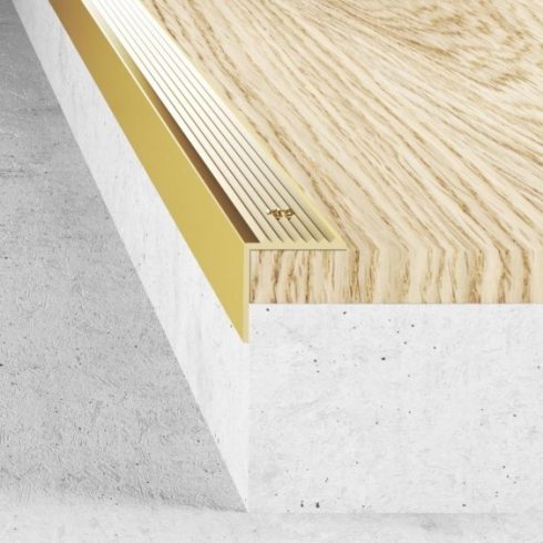 Alumínium lépcső élvédő A30 - 20x20 mm - több méretben és színben