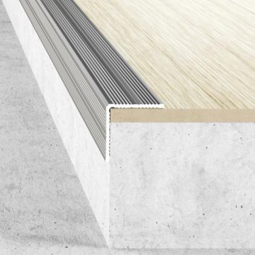   Alumínium lépcső élvédő A40 - 25x25 mm - több színben és méretben