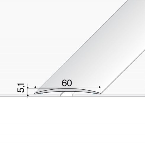 Burkolatváltó profil A70 - 60x5,1 mm - többféle színben és méretben
