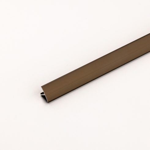 Alumínium T burkolatváltó profil vinyl padlóhoz 15 mm/0,90 m bronz eloxált színben