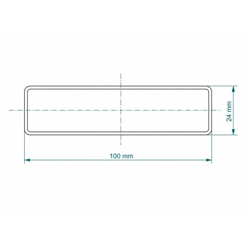 Alumínium szinterezett kerítés léc 100x24 mm szürkealumínium RAL9007