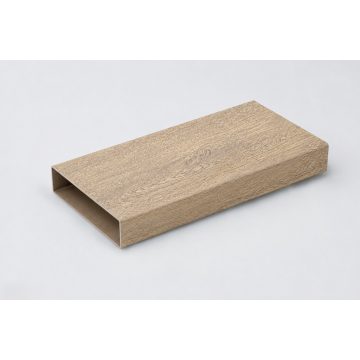 Alumínium szinterezett kerítés léc 100x24 mm homoktölgy