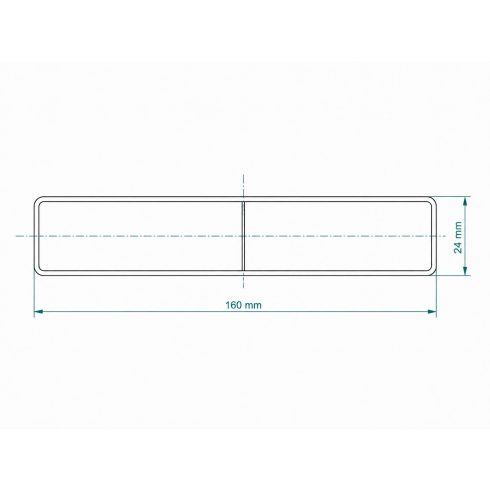 Alumínium szinterezett kerítés léc 160x24 mm csokoládébarna RAL8017