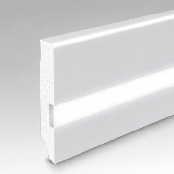 LED-es műanyag lábazati szegélyléc