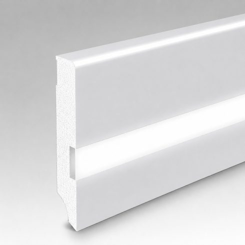 LED-es műanyag lábazati szegélyléc